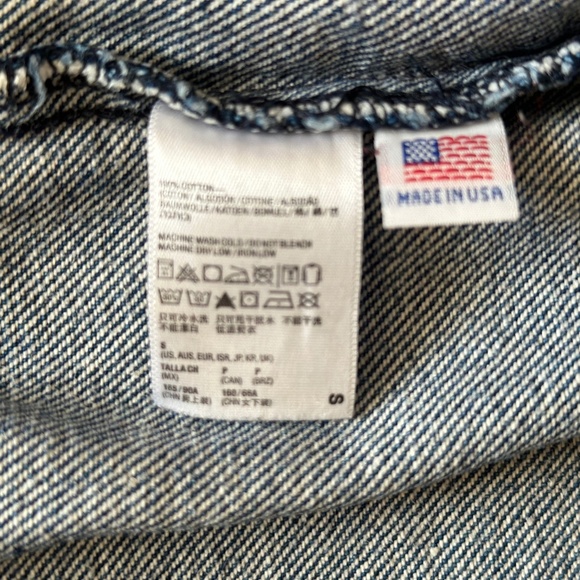 Vintage AMERICAN APPAREL Denim Bomber S Made in USA - Picture 3 of 7